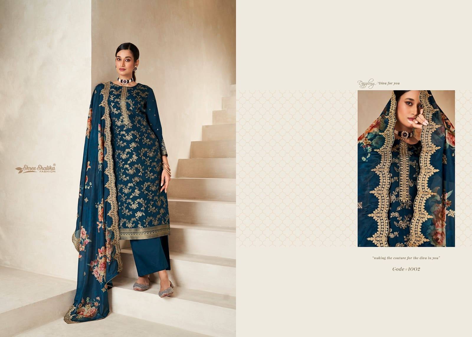 ANOKHI by shree shalika 1001 To 1008 Designer Festive Suits Collection Beautiful Stylish Fancy Colorful Party Wear & Occasional Wear EMBROIDERED Pure viscose Dresses At Wholesale Price